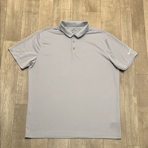 Nike Light Gray Dri-FIT Polo Shirt
